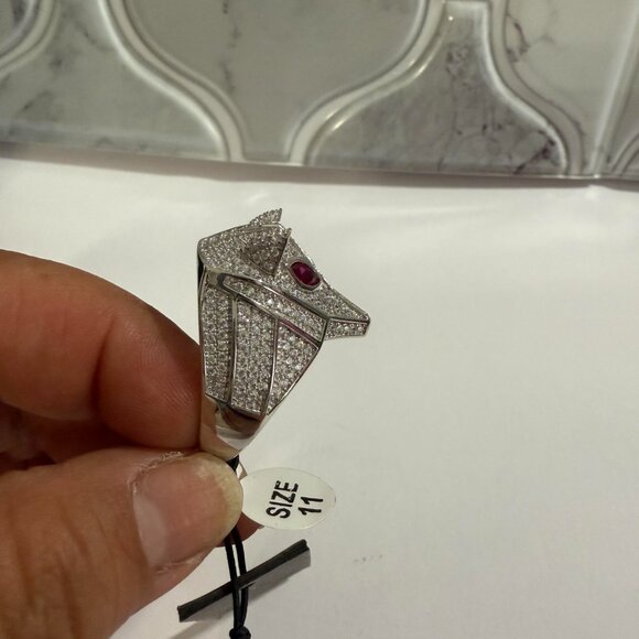 Blac Label Heritage Sterling Silver Cubic Zirconia Ring Size 11 - Picture 6 of 8